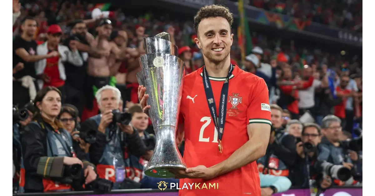 Potret Diogo Jota: Portugal Wins UEFA Nations League